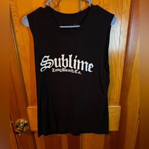Medium Sublime Black Sleeveless Shirt tank top
